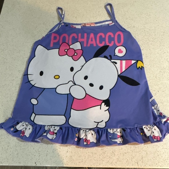 Hello Kitty Blue and Pink Tank Top - Picture 1 of 5